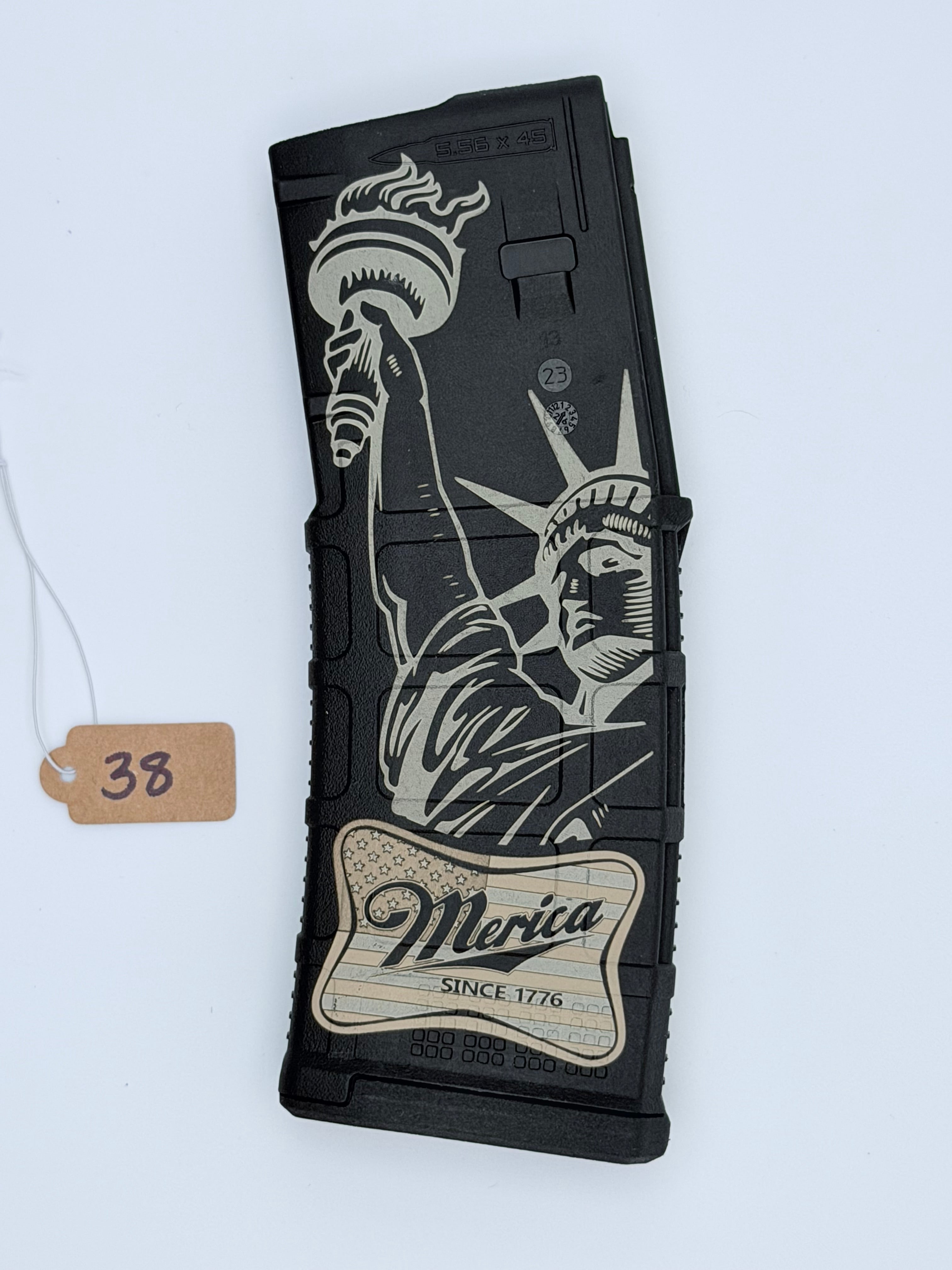 Merica Statue Magazine